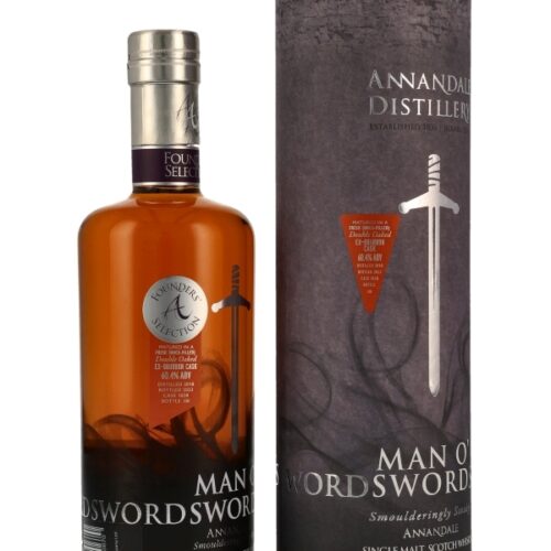 Annandale 2018 - Man O' Sword - Founders Selection - Double Oak - Ex-Bourbon Cask #1028 - Single Malt Scotch Whisky