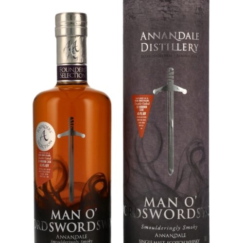 Annandale 2018 - Man O' Sword - Founders Selection - Double Oak - Ex-Bourbon Cask #1028 - Single Malt Scotch Whisky