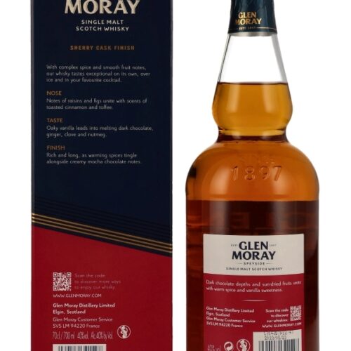 Glen Moray - Double Cask - Sherry Cask Finish - Speyside Single Malt Scotch Whisky - neue Ausstattung R Glen Moray - Double Cask - Sherry Cask Finish - Speyside Single Malt Scotch Whisky - neue Ausstattung
