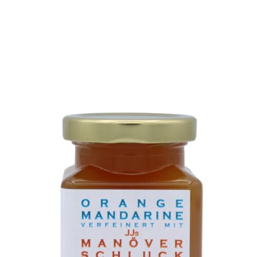 Orange-Mandarine verfeinert mit JJs Manöverschluck mit Rum aus Jamaika - Whisky-Collection by Franz - Handgemachter Fruchtaufstrich - 150g