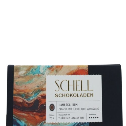 Schell Schokoladen - Jamaika Rum - Canache mit edelherber Schokolade - 100g