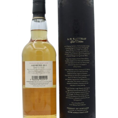 Ardmore 9 Jahre - Vintage 2013 - Bourbon Hogshead - A.D. Rattray - Individual Cask Release - Single Malt Scotch Whisky R Ardmore 9 Jahre - Vintage 2013 - Bourbon Hogshead - A.D. Rattray - Individual Cask Release - Single Malt Scotch Whisky
