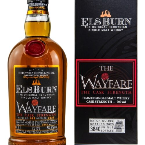 ElsBurn - The Wayfare - Sherry, Port, Marsala, Málaga, Gr. Cru Claret - Batch No. 003 - Cask Strength - Limited Edition - Single Malt Whisky ElsBurn - The Wayfare - Sherry, Port, Marsala, Málaga, Gr. Cru Claret - Batch No. 003 - Cask Strength - Limited Edition - Single Malt Whisky