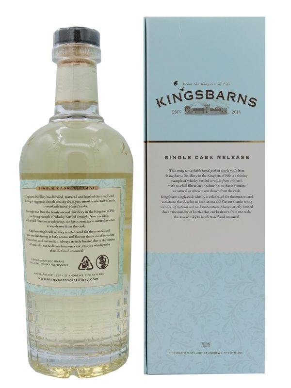 Kingsbarns 6 Jahre - Ex-Peated Hogshead - Cask No. 1650750 - Limited Release - Lowland Single Malt Scotch Whisky