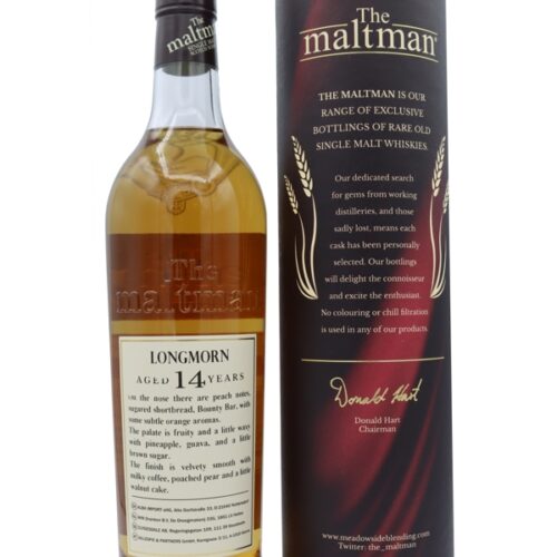 Longmorn 14 Jahre - Vintage 2008 - Refill Butt No. 7117 - The Maltman - Single Malt Scotch Whisky