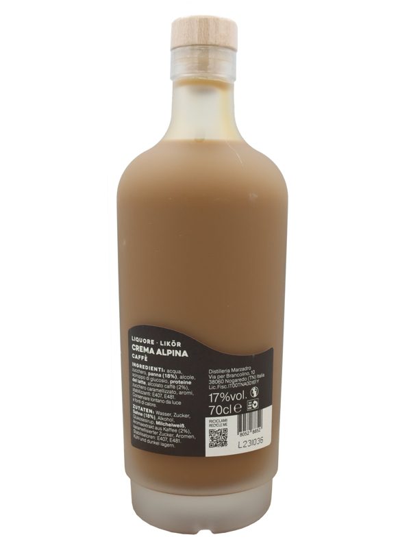Marzadro - Crema Alpina - Caffé - Cremelikör mit Kaffee R Marzadro - Crema Alpina - Caffé - Cremelikör mit Kaffee