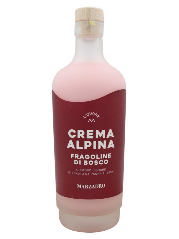 Marzadro Crema Alpina - Fragoline - die Bosco - Cremelikör mit Walderdbeeren Marzadro Crema Alpina - Fragoline - die Bosco - Cremelikör mit Walderdbeeren