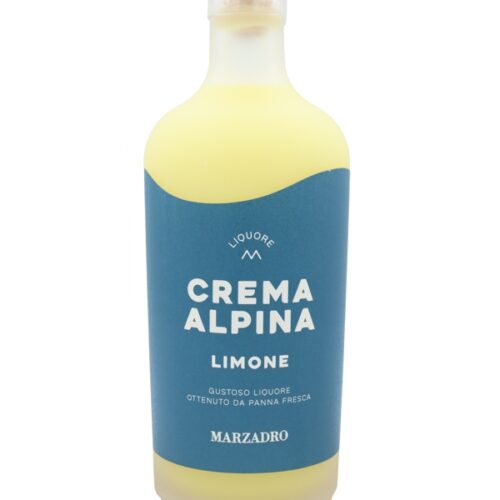 Marzadro - Crema Alpina - Limone - Cremelikör mit Zitrone