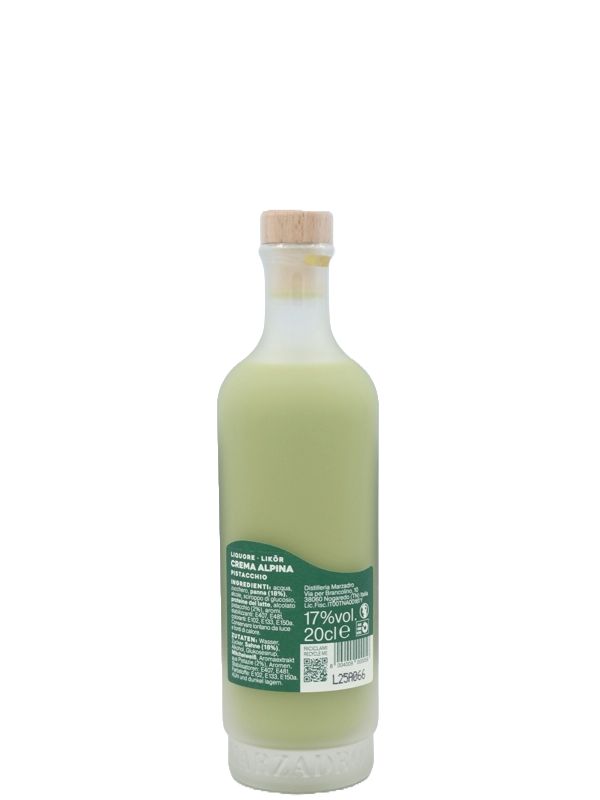 Marzadro - Crema Alpina - Pistacchio - Cremelikör mit Pistazie - 20cl