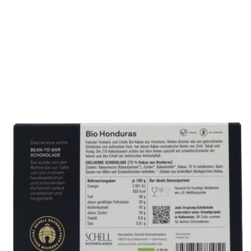 Schell Schokoladen - Bio Honduras - 50g