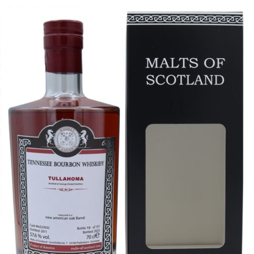 Tullahoma - Vintage 2011 - New American Oak Barrel MoS23032 - Malts of Scotland - Tennessee Bourbon Whiskey Tullahoma - Vintage 2011 - New American Oak Barrel MoS23032 - Malts of Scotland - Tennessee Bourbon Whiskey