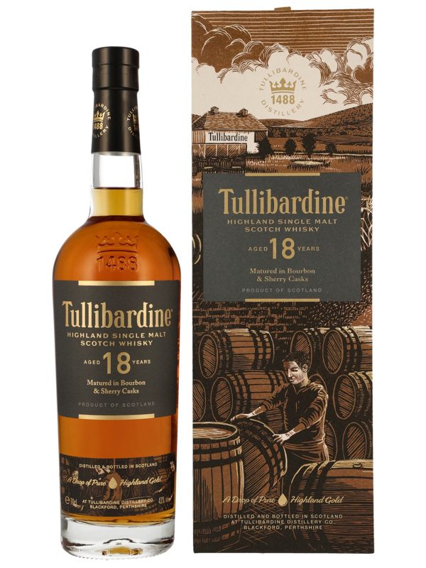 Tullibardine 18 Jahre - Matured in Bourbon & Sherry Cask - Single Malt Scotch Whisky