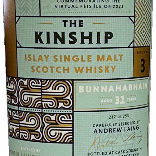 Bunnahabhain 31 Jahre - The Kinship - Edition No. 3 - Hunter Laing - Single Malt Whisky - 2cl Sampleprobe