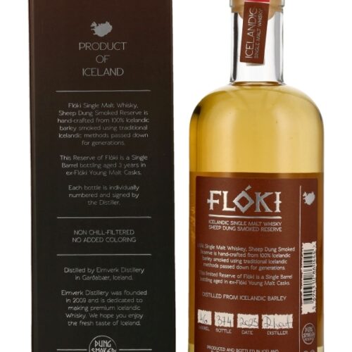 Flóki - Sheep Dung Smoked Reserve - Barrel 46 - Eimverk Distillery - Icelandic Young Malt