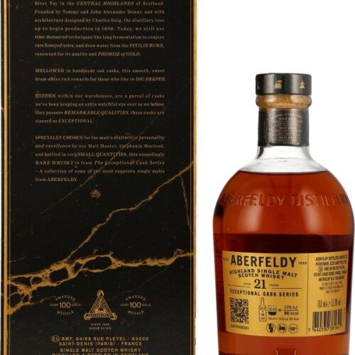 Aberfeldy 21 Jahre - Pauillac Red Wine Cask Finish - Cask No. 3140, 3144, 3146 - Expotiental Cask Series - Limited Release - Single Malt Scotch Whisky