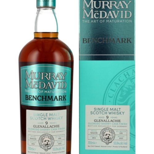 Glenallachie 9 Jahre - Vintage 2014 - Oloroso Sherry Cask Finish - Murray McDavid - Benchmark - Limited Release - Bottled Exclusively for Germany - Single Malt Scotch Whisky
