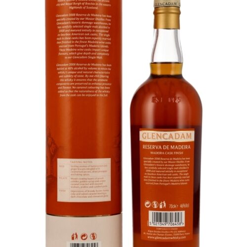 Glencadam 15 Jahre - Reserva de Madeira - Madeira Cask Finish - Limited 2008 Edition - Highland Single Malt Scotch Whisky R Glencadam 15 Jahre - Reserva de Madeira - Madeira Cask Finish - Limited 2008 Edition - Highland Single Malt Scotch Whisky