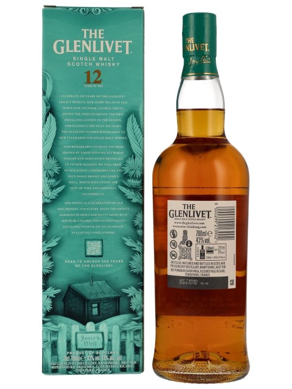 Glenlivet 12 Jahre - First Fill American Oak - 200 Year Anniversary Edition - Speyside Single Malt Scotch Whisky