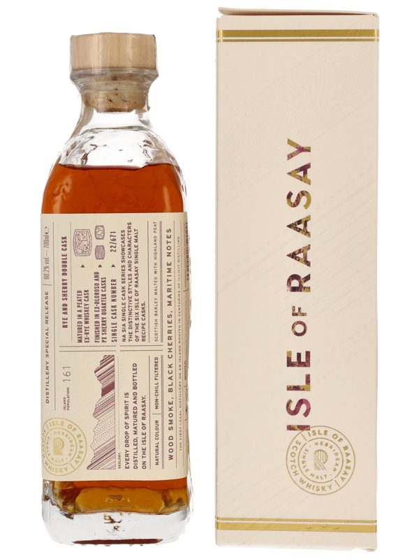 Isle of Raasay - Rye and Sherry Double Cask - Cask #22/671 - Peated Single Malt Scotch Whisky