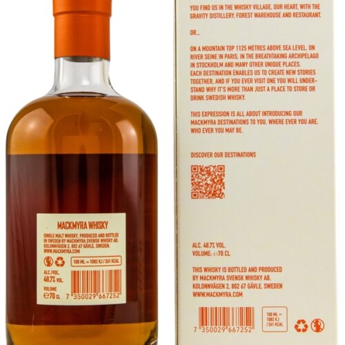 Mackmyra Destination - Port Wine Seasoned Casks - Swedish Single Malt Whisky