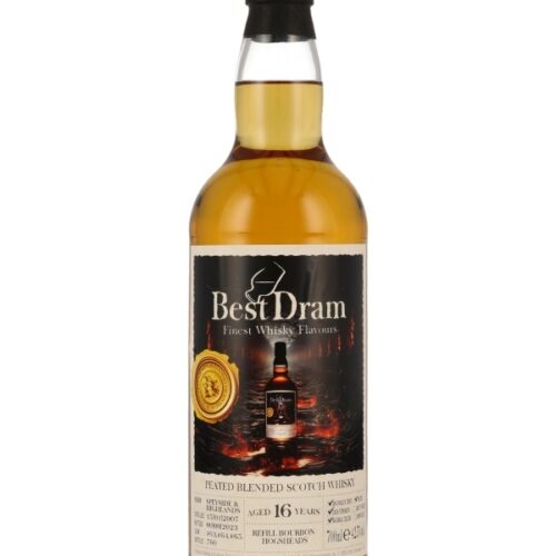 Peated Blended Scotch Whisky 16 Jahre - Vintage 2007 - Refill Bourbon Hogsheads - Casks # 63, 64 + 65 - Cask Strength - Best Dram - Blended Scotch Whisky