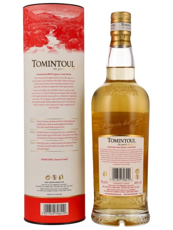 Tomintoul 14 Jahre - Cognac Cask Finish - Limited 2009 Edition - Speyside Single Malt Scotch Whisky R Tomintoul 14 Jahre - Cognac Cask Finish - Limited 2009 Edition - Speyside Single Malt Scotch Whisky