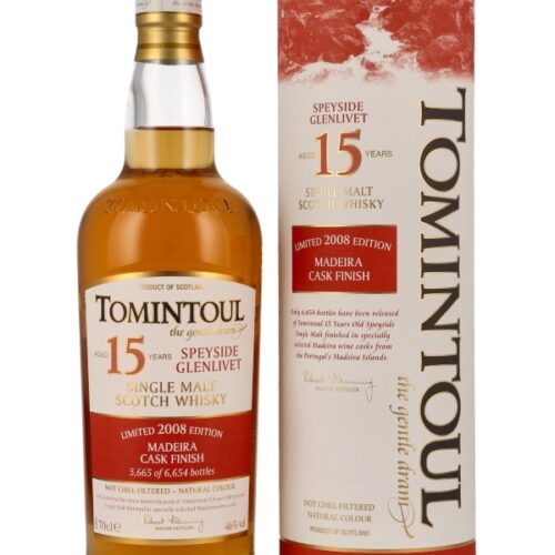 Tomintoul 15 Jahre - Madeira Cask Finish - Limited 2008 Edition - Speyside Single Malt Scotch Whisky Tomintoul 15 Jahre - Madeira Cask Finish - Limited 2008 Edition - Speyside Single Malt Scotch Whisky