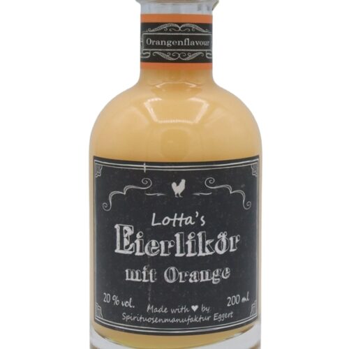 Lotta's Eierlikör mit Orange - 200 ml - Spirituosenmanufaktur Eggert Lotta's Eierlikör mit Orange - 200 ml - Spirituosenmanufaktur Eggert