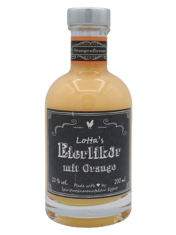 Lotta's Eierlikör mit Orange - 200 ml - Spirituosenmanufaktur Eggert