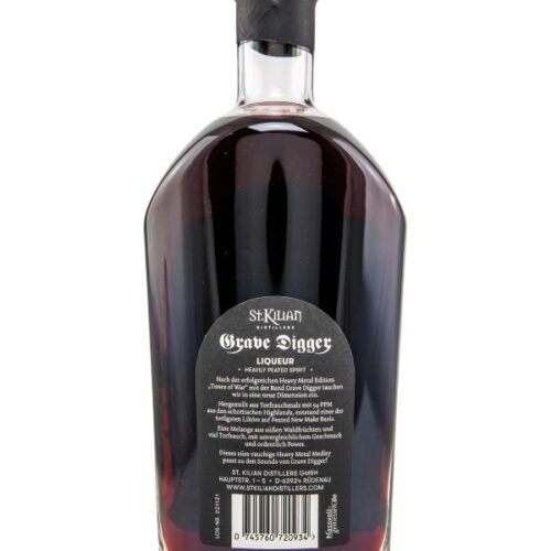 St. Kilian - Grave Digger - Berry Metal - Limited Edition - Heavily Peated Spirit - Liqueur