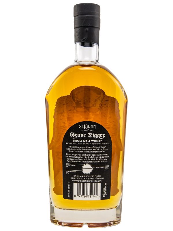 St. Kilian - Grave Digger - Fields of Blood - Heavily Peated - Single Malt Whisky R St. Kilian - Grave Digger - Fields of Blood - Heavily Peated - Single Malt Whisky