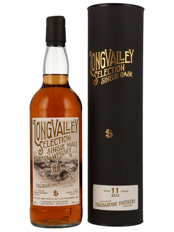 Tullibardine 11 Jahre - Vintage 2012 - 1st Fill Tenuta Tenaglia Barbera Barrique - Cask No. 652950 + 652951 - Longvalley Selection - Highlands Single Malt Scotch Whisky - 5cl Sample