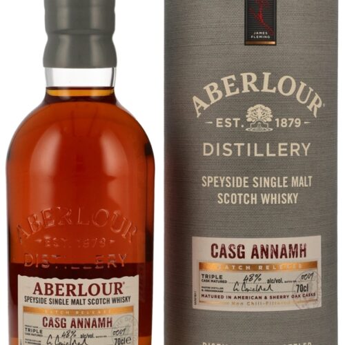 Aberlour - Casg Annamh - Matured in American & Sherry Oak Casks - Small Batch No. 0009 - Batch Release - Speyside Single Malt Scotch Whisky Aberlour - Casg Annamh - Matured in American & Sherry Oak Casks - Small Batch No. 0009 - Batch Release - Speyside Single Malt Scotch Whisky