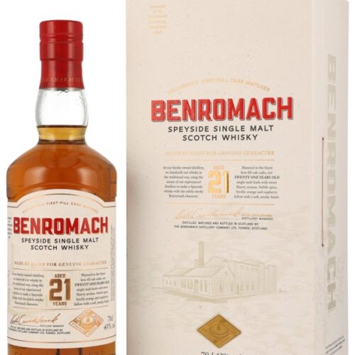 Benromach 21 Jahre - First Fill Oak Casks - Speyside Single Malt Scotch Whisky