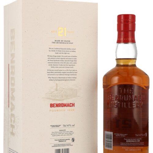 Benromach 21 Jahre - First Fill Oak Casks - Speyside Single Malt Scotch Whisky