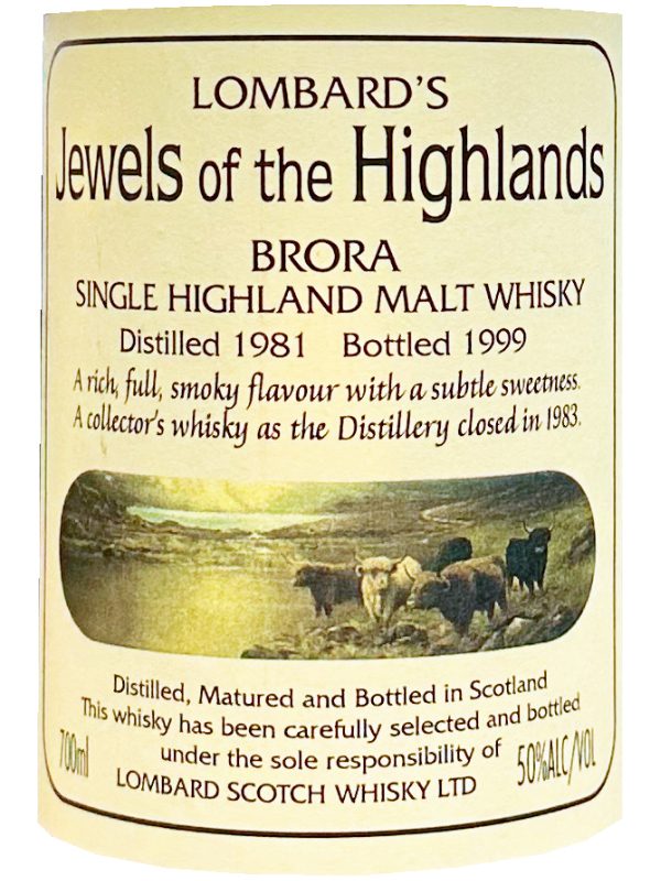 Brora 1981 Lombard's Brora 18 Jahre – Vintage 1981 – Lombard's Jewels of the Highlands – Single Malt Whisky – 2cl Sampleprobe