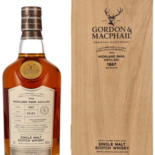 Highland Park 35 Jahre - Vintage 1987 - Batch 23/019 - Refill Bourbon Barrel Cask No. 21604501 - Gordon & MacPhail - Connoisseurs Choice - Cask Strength - Highland Single Malt Scotch Whisky
