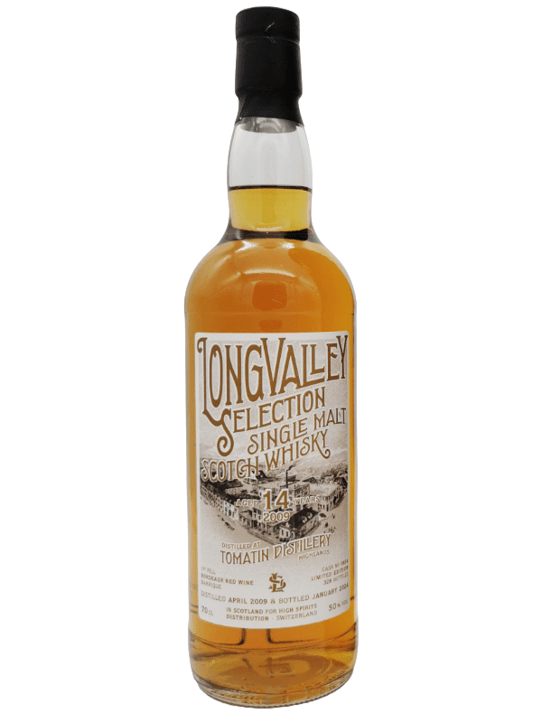 Tomatin 14 Jahre 2009/2024 - 1st Fill Bordeaux Red Wine Barrique - Longvalley Selection - Single Malt Whisky - 5cl Sample