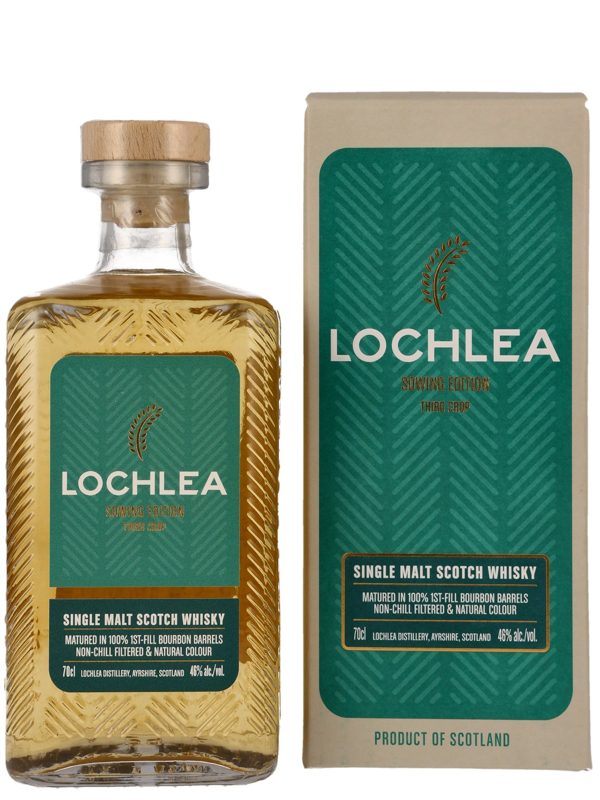 Lochlea – Sowing Edition - Third Crop - Matured in 100 % First Fill Bourbon Barrel - Single Malt Scotch Whisky