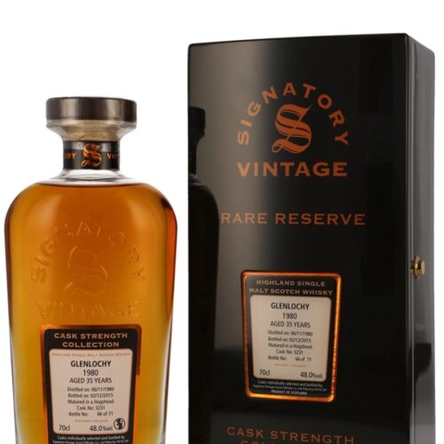 Glenlochy 35 Jahre - Vintage 1980 - Hogshead No. 3231 - Signatory Vintage - Rare Reserve - Highland Single Malt Scotch Whisky Glenlochy 35 Jahre - Vintage 1980 - Hogshead No. 3231 - Signatory Vintage - Rare Reserve - Highland Single Malt Scotch Whisky
