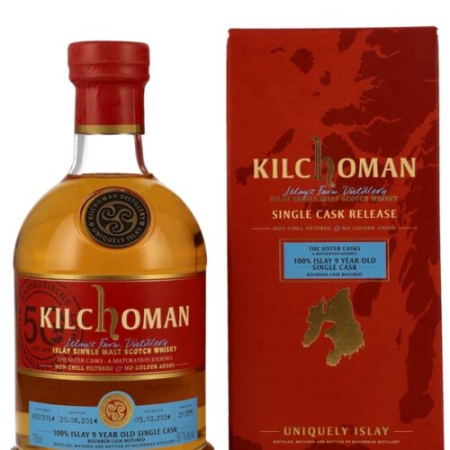 Kilchoman 9 Jahre - Vintage 2014 - Uniquely Islay Series - Bourbon Cask Matured - Cask No. 653/2014 - Single Cask Release - Islay Single Malt Scotch Whisky