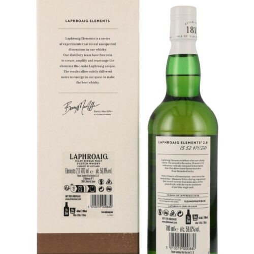 Laphroaig - Elements 2.0 - Cask Strength - Limited Release - Islay Single Malt Scotch Whisky R Laphroaig - Elements 2.0 - Cask Strength - Limited Release - Islay Single Malt Scotch Whisky