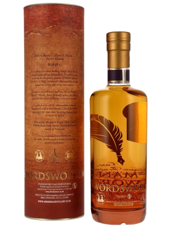 Annandale 2018 - Man O' Words - Founders Selection - Ex-Bourbon Cask - Cask #207 - Single Malt Scotch Whisky