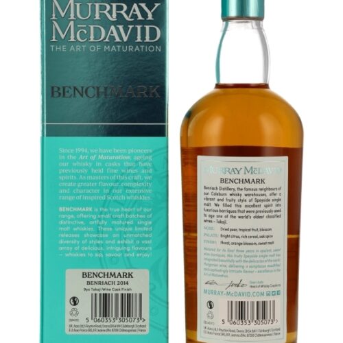 Benriach 9 Jahre - Vintage 2014 - Tokaji Wine Cask Finish - Murray McDavid - Benchmark - Limited Release - Single Malt Scotch Whisky