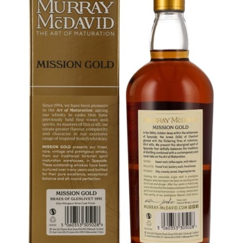 Braes of Glenlivet 32 Jahre - Vintage 1991 - Margaux Wine Cask Finish - Murray McDavid - Mission Gold - Limited Release - Speyside Single Malt Scotch Whisky