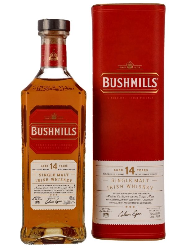Bushmills 14 Jahre - Malaga Casks - Single Malt Irish Whiskey Bushmills 14 Jahre - Malaga Casks - Single Malt Irish Whiskey