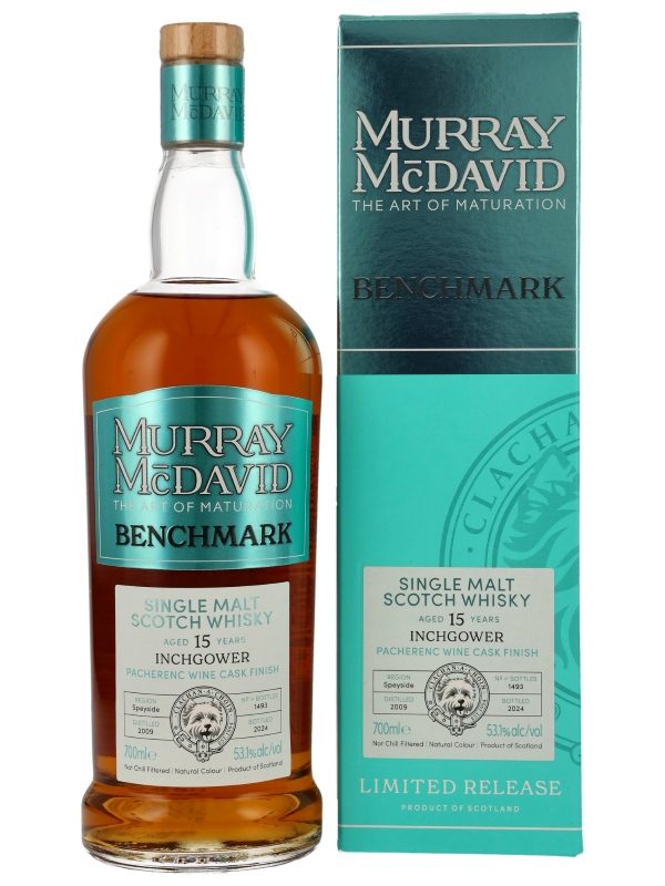 Inchgower 15 Jahre - Vintage 2009 - Pacherenc Wine Cask Finish - Murray McDavid - Benchmark - Limited Release - Single Malt Scotch Whisky