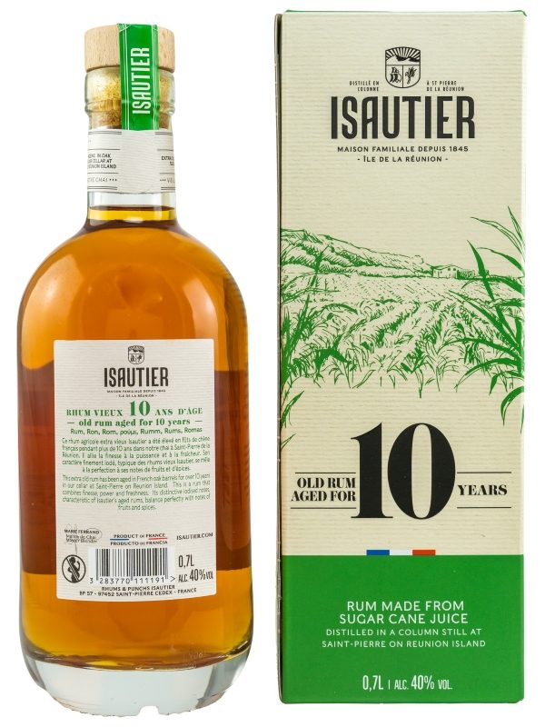 Isautier 10 Jahre - Rhum Agricole - Rhum de la Réunion
