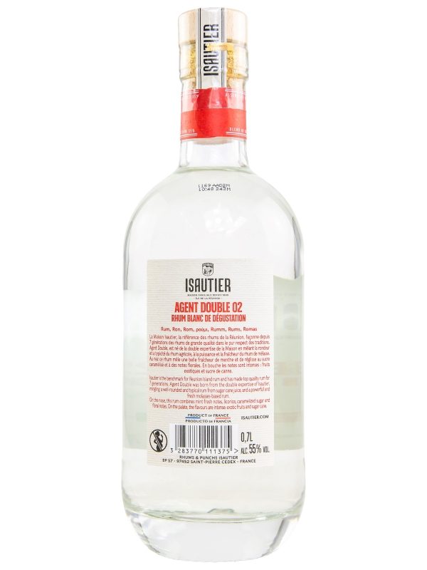 Isautier - Agent Double 02 - Rhum Blanc de Dégustation - Rhum de la Réunion