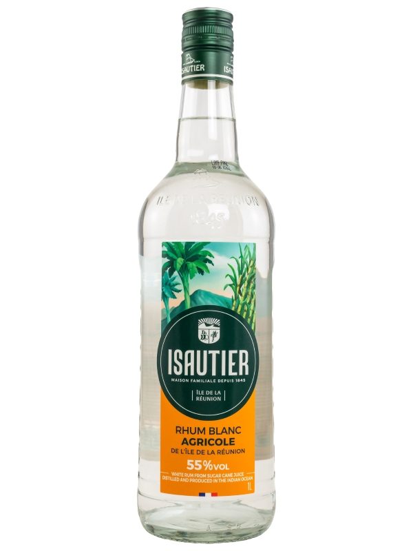 Isautier - Rhum Blanc Agricole - 1 Liter - Rhum de la Réunion